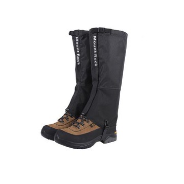 防水雪套戶外成人加絨保暖腳套登山徒步沙漠防沙鞋套滑雪護腿褲套