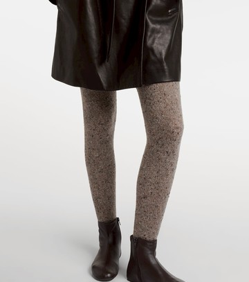 The Row Mumu cashmere tweed tights