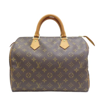 【二手名牌BRAND OFF】LOUIS VUITTON LV 路易威登 棕色 原花 帆布 SPEEDY 30 手提包 M41526