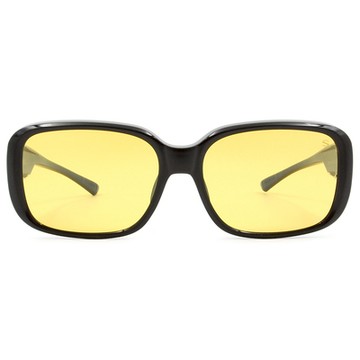 SUPER IDOL | 套鏡 | 復古粗黑長方框太陽眼鏡 | 潮流黑x黃