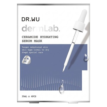 DR.WU 達爾膚 台灣公司貨 神經醯胺保濕精華面膜  4片  1盒