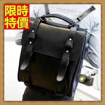 後背包 雙肩包-韓版英倫休閒多功能皮革手提男女包包66m23【獨家進口】【米蘭精品】