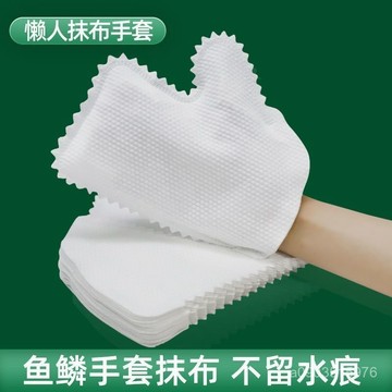 🌸邂逅🌸24H 家庭掃除大掃除多功能清潔防靜電幹濕兩用一次性除塵懶人抹布手套 L2FV