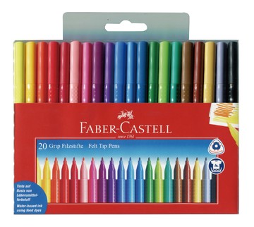 德國 Faber-Castell 輝柏 155320 握得住 20色抗壓彩色筆 (三角筆桿)【APP滿額下單4%點數(單一帳號最高1000點)】7/31止