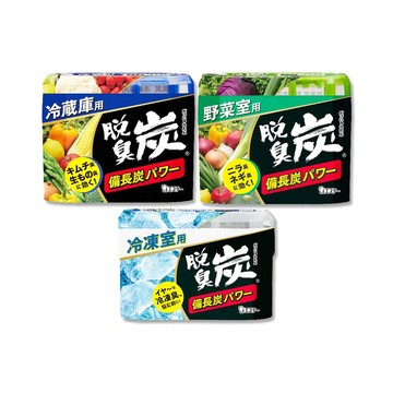 ST (2盒任選超值組)日本脫臭炭強力消臭凝膠型備長炭冰箱薄型除臭劑(3款可選)1入/盒