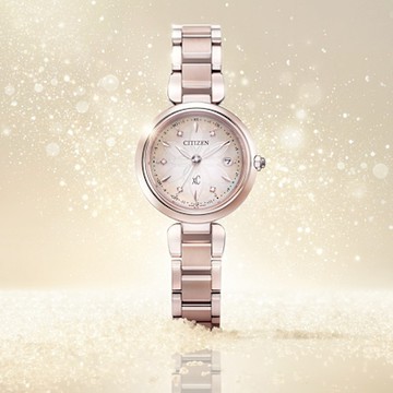 CITIZEN 星辰錶 xC系列  鈦金屬  mizu 水耀光限量款腕錶 電波錶 女錶-ES9467-71Y