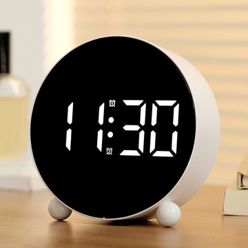 【4444LED高清數字時鐘智能電子鬧鐘學生專用起床神器2024新款桌面鐘表【北歐家居生活】