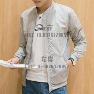 防曬衣男士春皮膚衣夏季薄款夾克韓版棒球服修身防曬服外套潮【雲木雜貨】