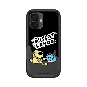 iPhone 16 Mod NX 黑 - 貓貓蟲咖波 Bugcat Capoo - 流體小黃狗咖波