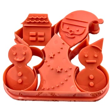 KAI 貝印 聖誕老人餅乾壓模組  紅色  1組