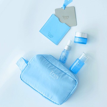 藍藍水光旅行組 l 生日禮物 交換禮物 化妝包