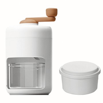 DIY手搖製冰沙機 冰沙冷盤保鮮 輕巧免插電隨裝隨用  刨冰機 + 冰塊模具  1個