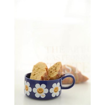 MUSe Garden 能量爆表 韓國ww聯名款原盒大容量撞色陶瓷早餐杯