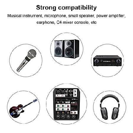 Dilwe Mini Audio Mixer, USB Audio Compact Mixer, DSP Mixing Console Mixer Sound Channel with Sound Board for PC Recording Singing