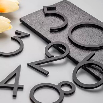 小尺寸壓克力立體桌號 樓層 英文字母標示牌 指示牌 北歐風 歡迎牌 箭頭 信箱 門牌 英文 數字