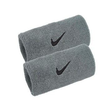 【曼森體育】NIKE SWOOSH 灰色 加長護腕 運動腕帶 護腕 吸汗