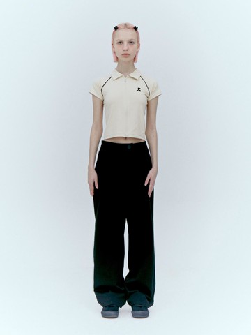 Logo Cotton Pants_Black