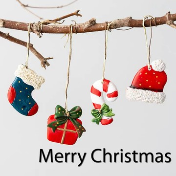 聖誕裝飾🎄 聖誕裝飾品聖誕樹脂小挂件聖誕花環配件聖誕拐杖禮包聖誕樹挂件