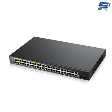 昌運監視器 zyxel 合勤 gs1900-48hpv2 48埠gbe智慧型網管poe交換器