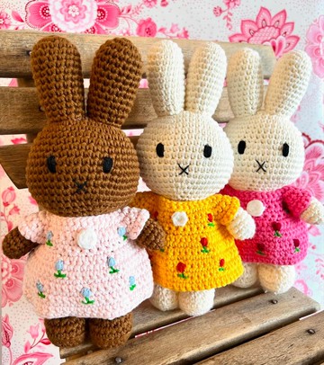 荷蘭進口Miffy【鬱金香系列】Just Dutch授權正版手工鉤針米非兔