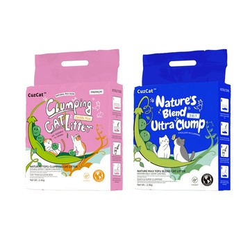 【CuzCat卡滋貓】貓砂 豆腐砂 2.4kg 天然豆腐貓砂 豆腐砂 豆腐 貓沙 礦砂 松木貓砂 木屑砂 松木砂 混合砂