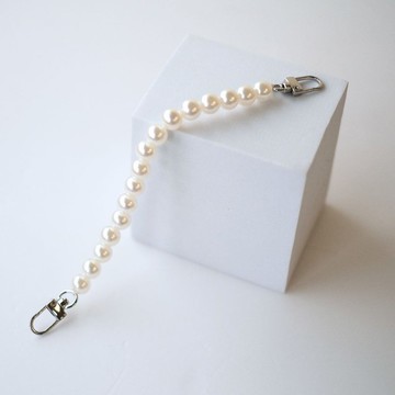 法式珍珠鏈條 短鏈手鏈 包包配飾 掛繩