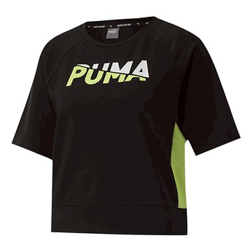 (WMNS) PUMA Morden Sports Short Sleeve Black