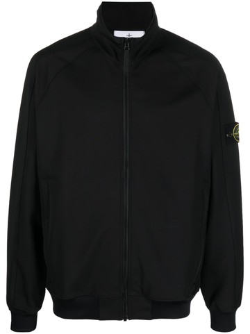 Stone Island - zip-up lightweight jacket - men - Elastane/Polyamide - XXL - Black