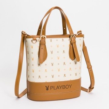 PLAYBOY  水桶包 Dynamic系列 - 米色(532-5206-01-6)