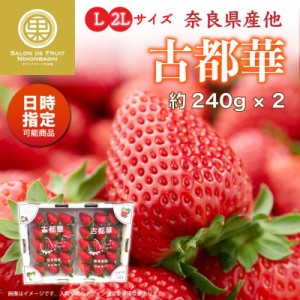 [予約 2024年2月11日-2月14日の納品] バレンタインデー 古都華 L 2Lサイズ または DX 約240g×2 奈良県産ほか 高糖度 イチゴ いちご 苺