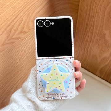 星星支架 彩波點 三星 z flip 7 4 5 6 3 flip6 flip5 flip7 防摔 手機殼 磁吸 保護套
