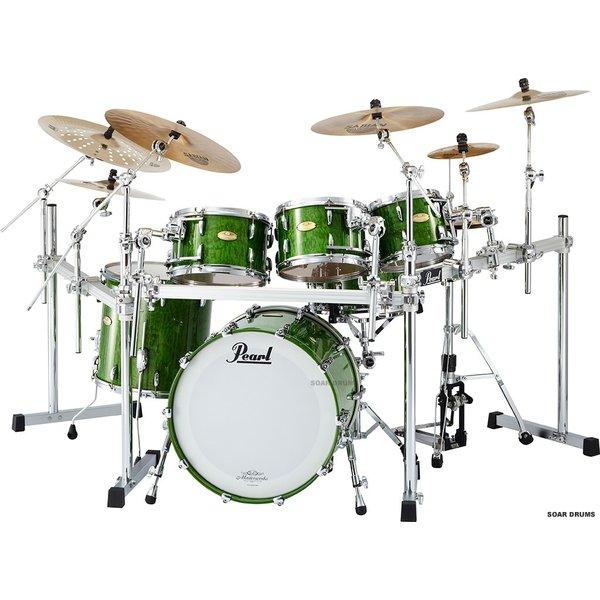 スネア付属・6点セット Masterworks Green Tamo（タモ）   Pearl パール ドラムセット