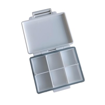 家乘生活 可調式扣環透明收納盒 1入 日本製造