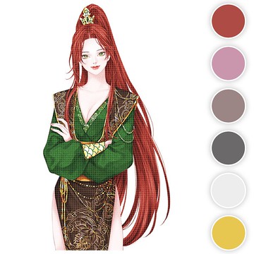 星配（6色）14（honne market）人物貼紙 女孩貼紙 黑浣熊