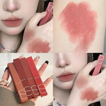 💄粉里透灰~低飽和口紅💄方管口紅 玫瑰粉 秋冬顯白唇泥 霧面唇釉 唇釉唇泥 裸色口紅~細管啞光霧面口紅防水不掉色