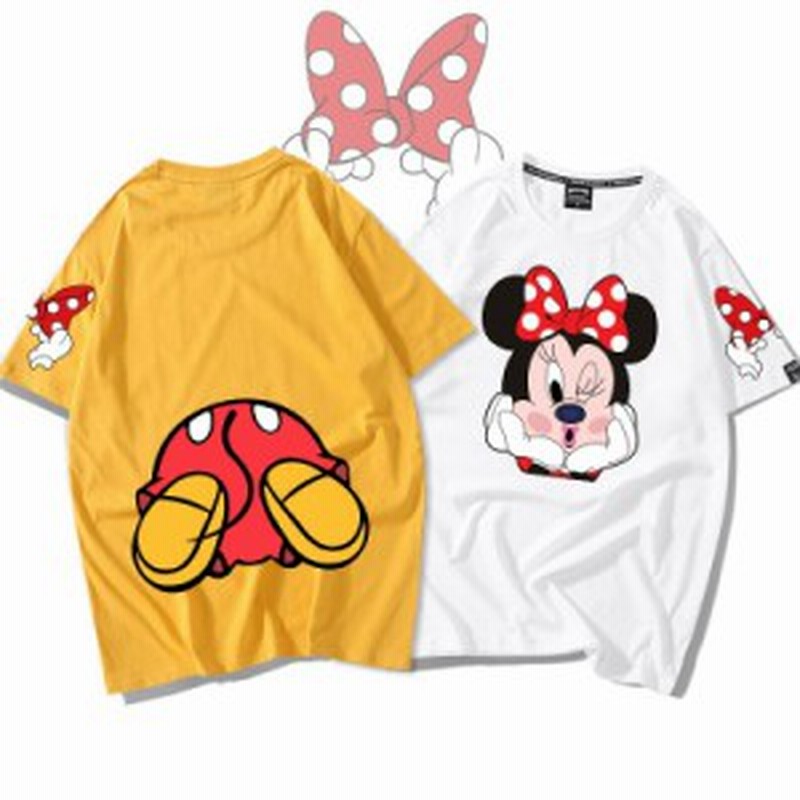 7色 ディズニー 半袖tシャツ Tee ミッキーマウス ミニーマウス プリントtシャツ キャラtシャツ ｔ Shirt 大きいサイズ トップス ペアルッ 通販 Lineポイント最大7 0 Get Lineショッピング