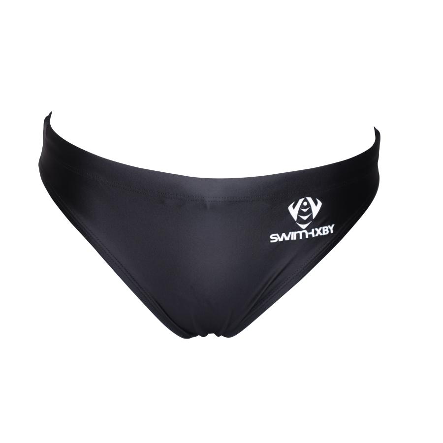 SWIMHXBY] 競泳水着 メンズ ボーイズ 180 ベーシック 黒 無地
