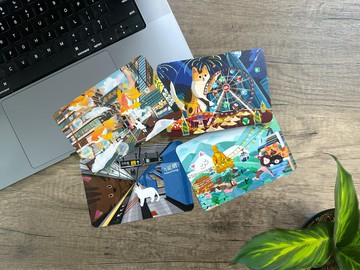 【獨家組合】【貓遊街角 02】 明信片套裝丨Amazing Studio