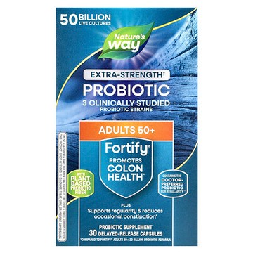 Nature's Way, Fortify®，特強型益生菌，50 歲以上成年人，500 億，30 粒緩釋膠囊