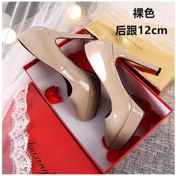 恨天高夜場細跟防水臺正裝單鞋