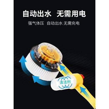 【現貨】汽車拖把 家用洗車神器全自動通水圓刷雪尼爾軟毛洗車工具水槍打泡沫加長刷8折下殺\點數3倍送