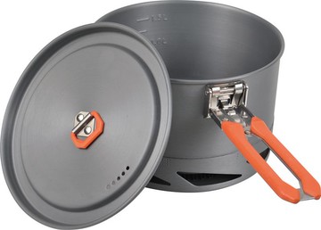 【【蘋果戶外】】犀牛 Rhino K-26【1.6L】聚熱強效鍋 硬鋁鍋/聚熱鍋/戶外鍋具/單人鍋湯鍋鍋子聚熱擋風板 快鍋 K26