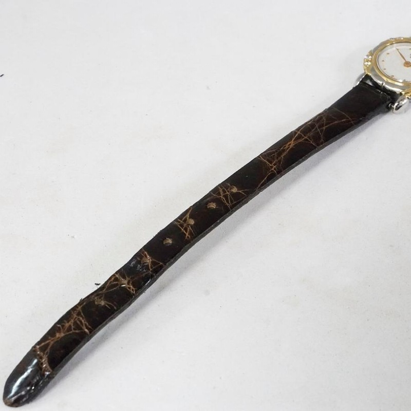 w♪SEIKO CREDOR セイコークレドール 腕時計 一部18金 ダイヤ8P