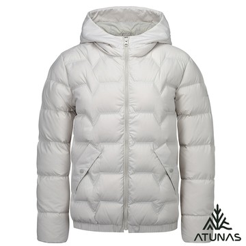 【ATUNAS 歐都納】女款HEAT CORE蓄熱羽絨外套A1GA2530W奶油白