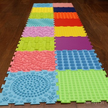 超慢跑墊 無折痕 指壓闆 磁石指壓闆 足底指壓闆 多功能感官觸覺墊指壓闆足底硅膠按摩墊兒童感統訓練器軟壓闆腳底