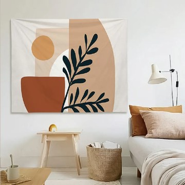 Hoom 禾慕生活 莫蘭迪居家掛布  150 x 130cm  秘密花園 白色