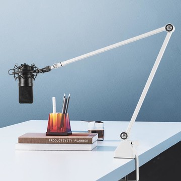 御葵S100麥克風支架桌面懸臂固定防震萊維特電容麥直播話筒咪夾子 99購物節