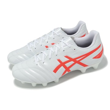 [ACS] Asics 足球鞋 DS Light Club 2E 寬楦 男鞋 白 紅 塑膠鞋釘 草地球場 亞瑟士 1103A097104
