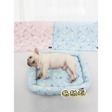 寵物狗窩夏季狗狗降溫窩墊法斗涼快墊子冰絲墊涼席涼感狗窩狗墊床