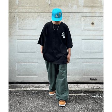 90s棒球短袖夏季復古道奇洋基白襪胸前毛巾繡舒適純棉寬經典短袖